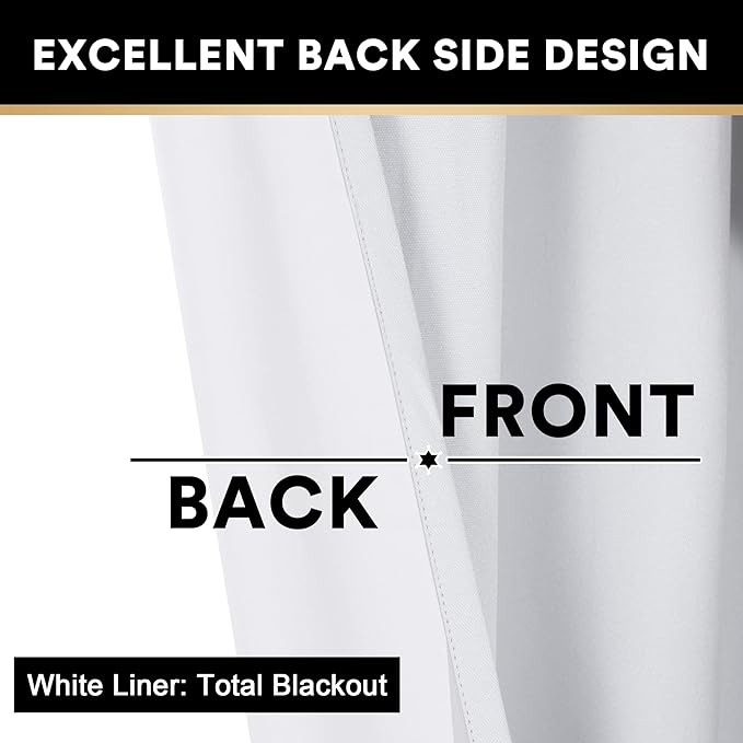 PrinceDeco 100% Blackout Curtains - Image 4