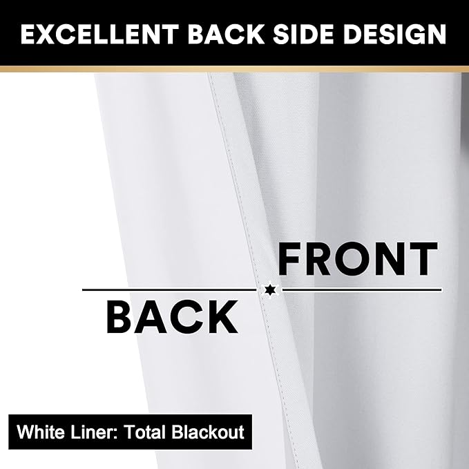 PrinceDeco 100% Blackout Curtains - Image 5