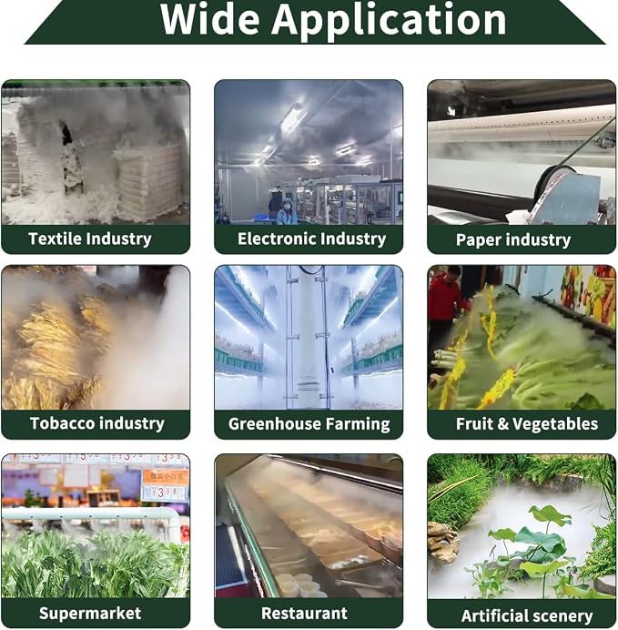 Automatic Ultrasonic Industrial Agricultural Humidifer 14000ml/h Highest Cool - Image 6