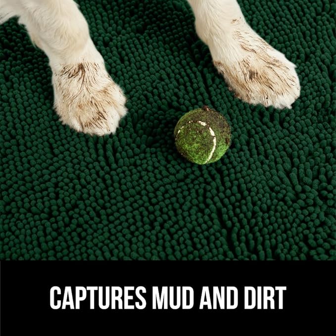 GORILLA GRIP SOAKSTOPPER Dog Door Mat, 36x24 Machine Washable Rug Absorbent - Image 3