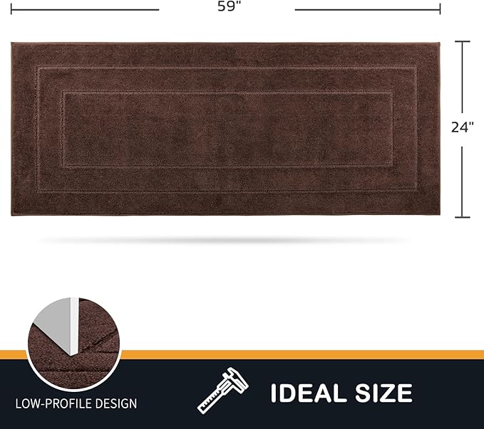 PURRUGS Dirt Trapping Door Mat 24" x 59", Non-Slip/Skid Machine Washable - Image 2