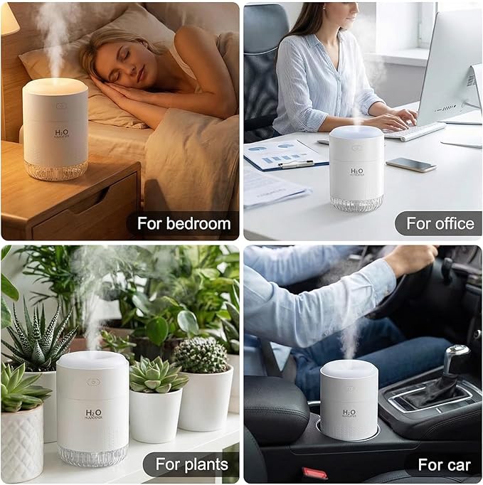 SZO Portable Mini Humidifier, 500ML USB Personal Cool Mist Humidifiers - Image 7