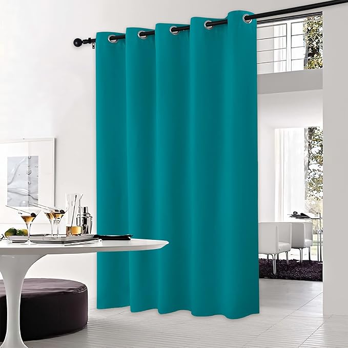NICETOWN Peacock Teal Bedroom Blackout Curtain Panel, 1 Panel, 70 x 84 inch - Image 2