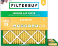 Filterbuy 22x22x1 Air Filter MERV 11 Superior Pet & Allergy Defense, by Filterbuy