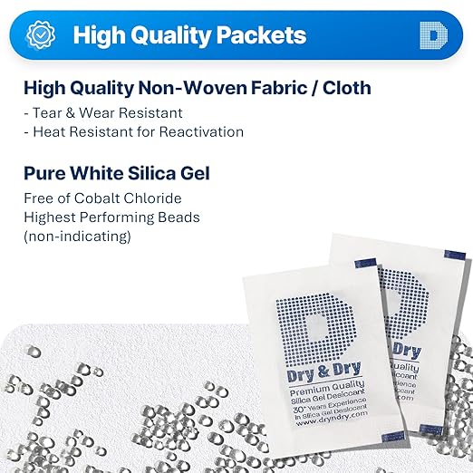 Dry & Dry Silica Gel Packets, Desiccants - Image 2