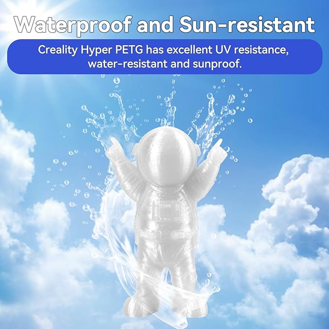 Official Creality Transparent Filament Hyper PETG Filament Clear 1.75mm - Image 4