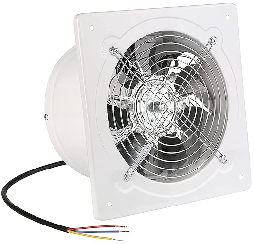 8 inch Exhaust Fan Wall Mounted Garage Ventilation Fan, 500CFM Metal Attic by Aydomer