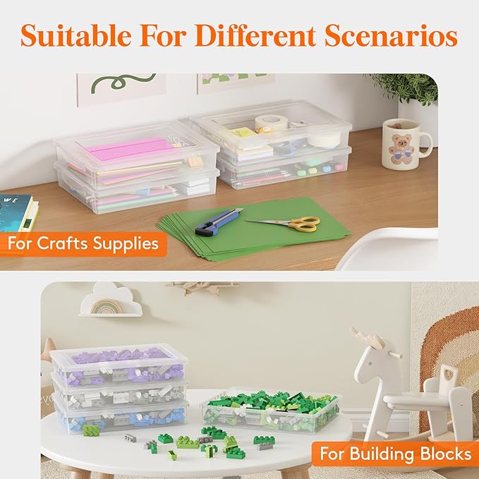 Lifewit 8 Pack Plastic Multi-Purpose Storage Box - Image 9
