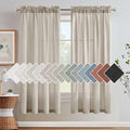 H.VERSAILTEX Linen Curtains Elegant Natural Linen Semi Sheer Curtains Energy by HVERSAILTEX