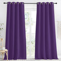 NICETOWN Royal Purple Blackout Curtain 118 inch Long, W55 x L118, 1 Panel by NICETOWN