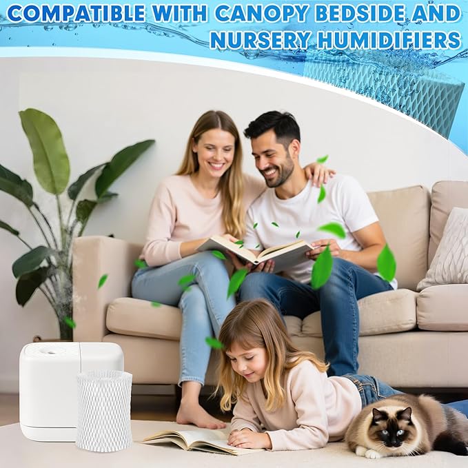 4 Pack Humidifier Wicking Replacement Filter Compatible - Image 3