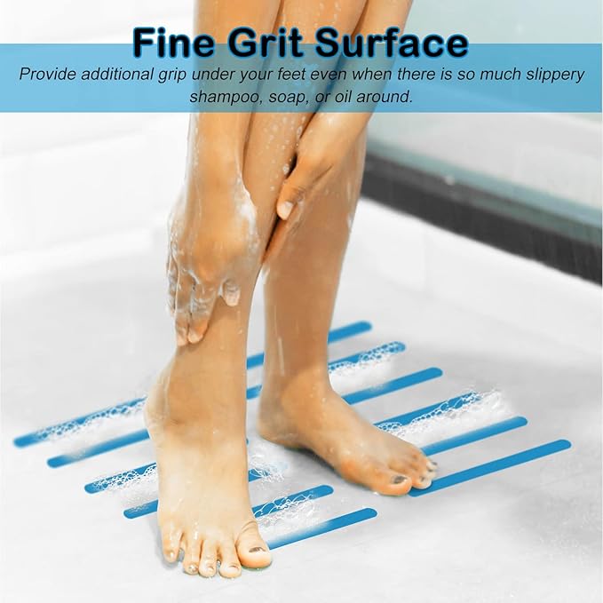 S&X Non Slip Bath Stickers, Gritty Textured Slip-Resistant Treads, 0.75-Inch by - Image 2
