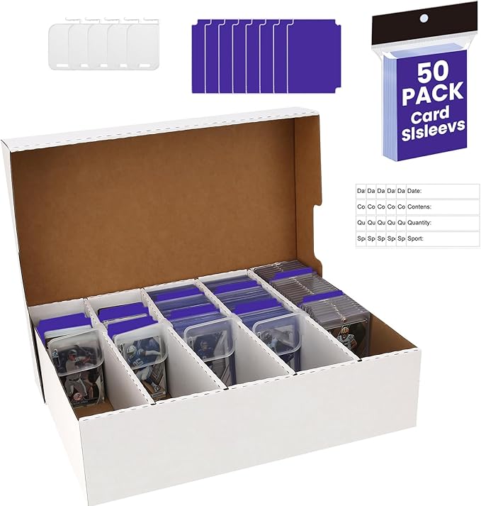 Trading Card Storage Box Large-Capacity, Card Case–Holds 3940 Cards, Includes by EBOAUSI