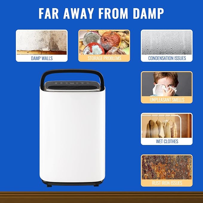 WANAI 30 Pints Dehumidifier for Basements - Image 5