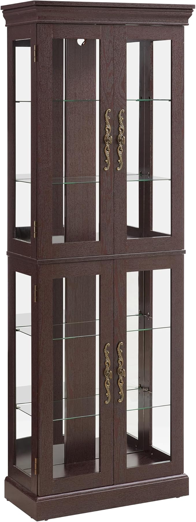 Lighted Glass Curio Cabinet - Image 8