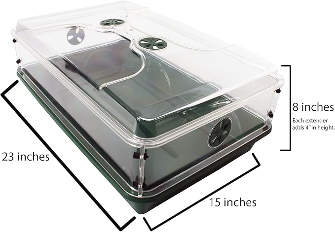 EarlyGrow 93807 Domed Propagator, 2 Height Extenders - Image 5