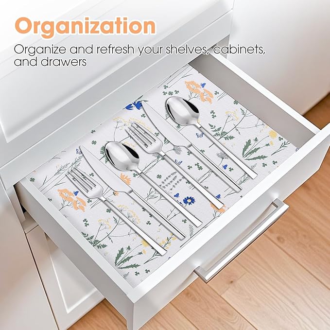 Drawer and Shelf Liner, Non-Slip Kitchen Cabinet Liners Non-Adhesive Thick - Image 7