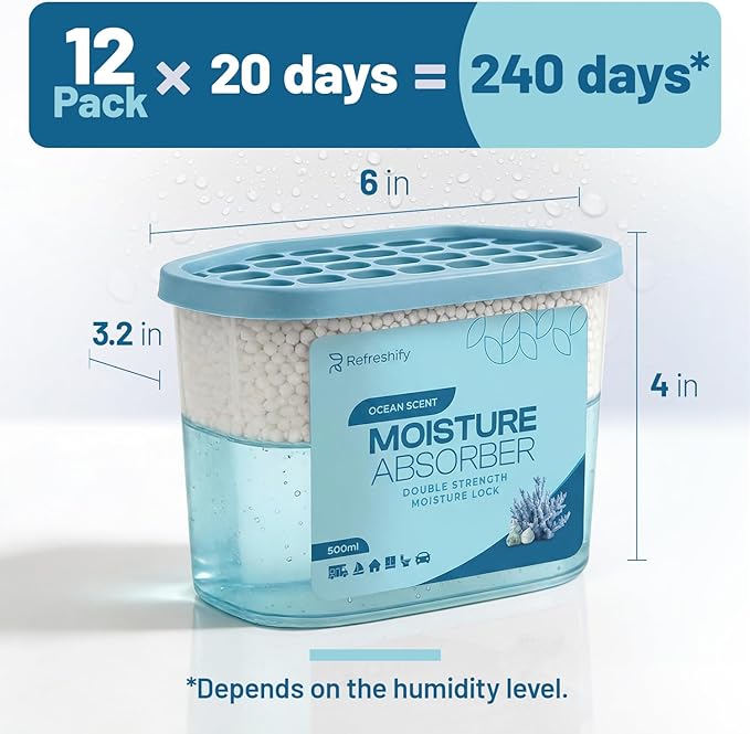Premium Moisture Absorbers and Dehumidifier Tubs – High-Efficiency Closet - Image 8