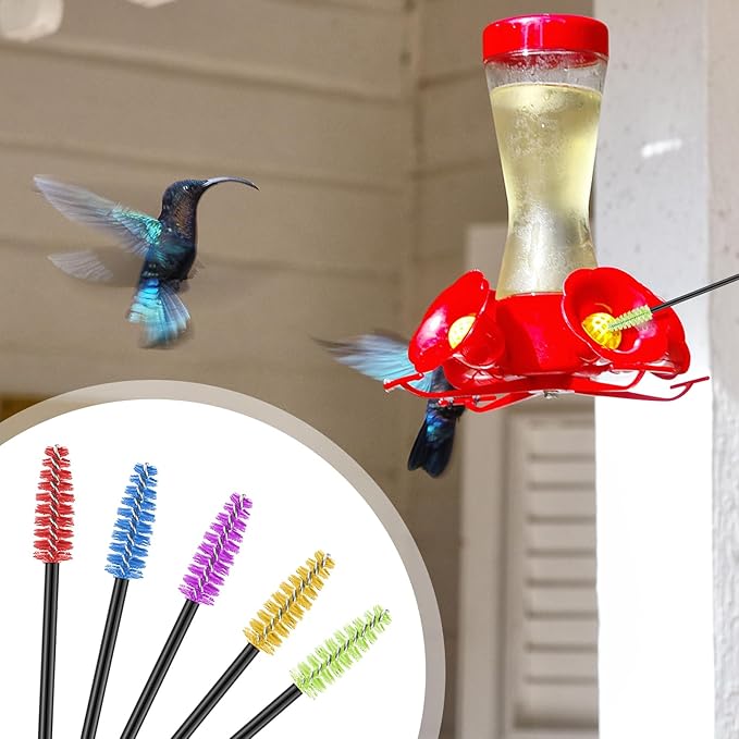 62 Pieces 3 Size Hummingbird Feeder Cleaning Brush Mini Nylon Tube Brush Set - Image 4
