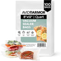 Avid Armor Vacuum Sealer Bags Quart 8x12 Inch 100 Pack by AvidArmor
