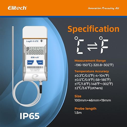 Elitech USB Temperature Data Logger Reusable Temperature Recorder Refrigerator - Image 2
