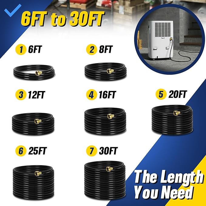 Dehumidifier Drain Hose with 3/4 Inch FHT Connector, Featuring Rust-Resistant - Image 5