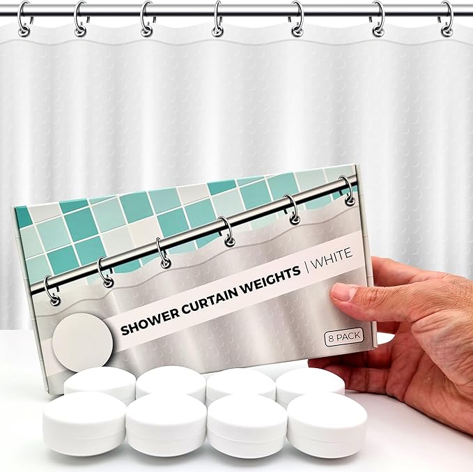 Powerful Anti-Billowing Magnetic Shower Curtain Weights by HMmagnets