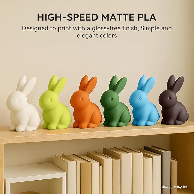 TECBEARS High Speed PLA 3D Printer Filament，Matte PLA Filament 1.75mm - Image 2