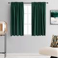 DONREN 48 Inch Curtains Emerald Green Blackout Curtains by DONREN