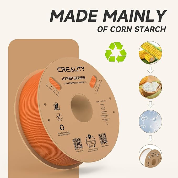 Official Creality Hyper PLA Filament 1.75mm, High Speed PLA 30-600mm/s Rapid 3D - Image 5