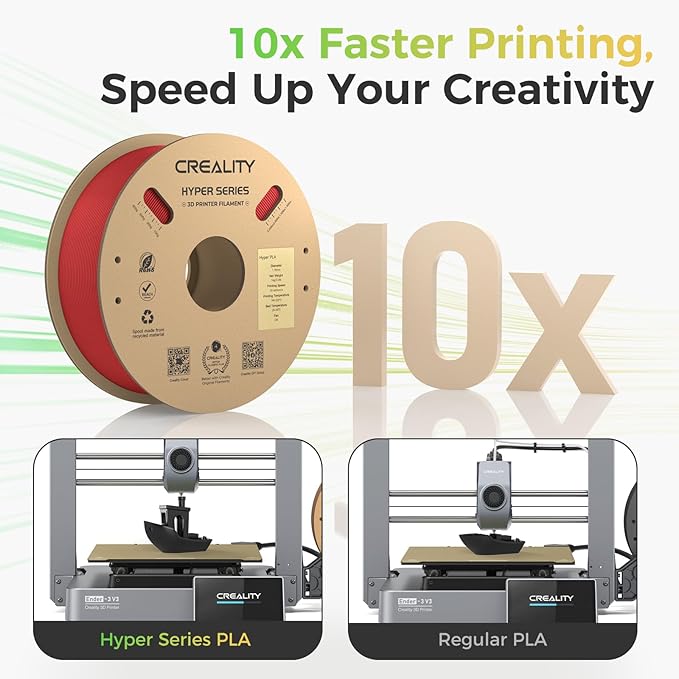 Creality Hyper PLA Filament Bundle 4KG, No-Tangling Stronger Toughness Fit Most - Image 4