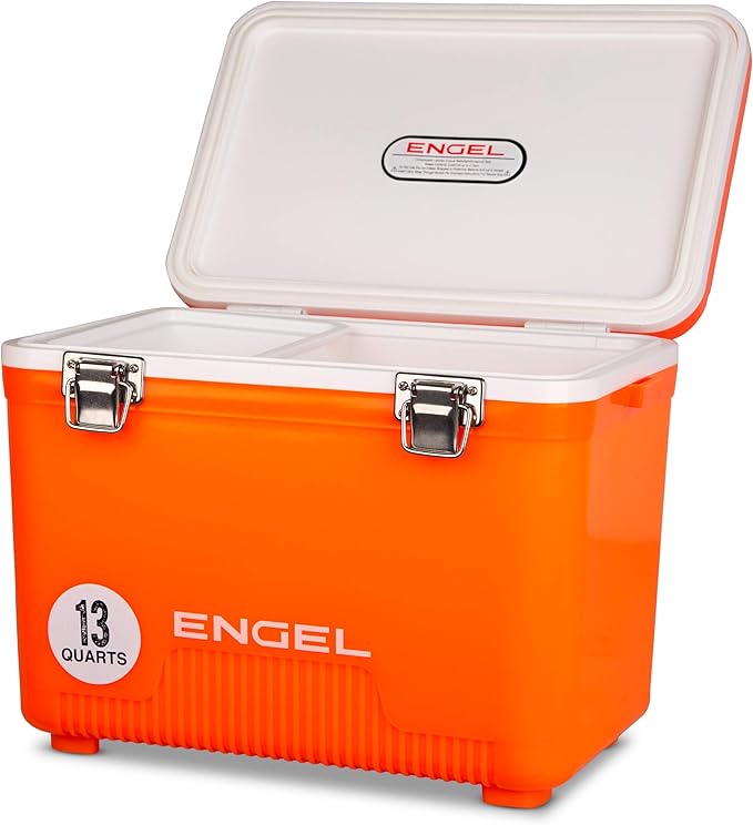 ENGEL 13qt Leak-Proof, Air Tight, Drybox Cooler and Small Hard Shell Lunchbox by ENGEL