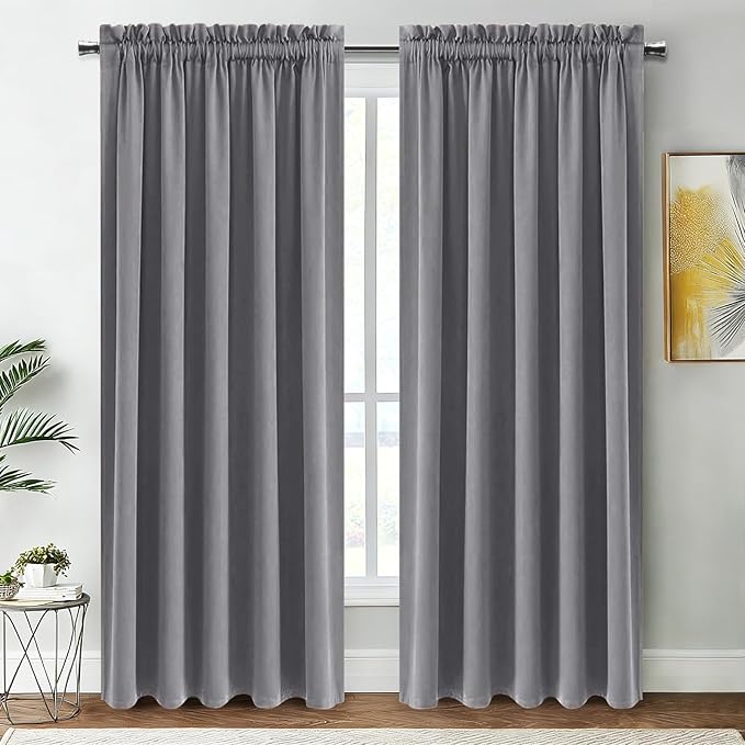 DWCN Blackout Curtains for Living Room Thermal Insulated, Energy Saving & Noise by DWCN