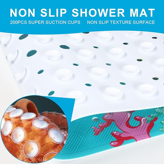 XIYUNTE Baby Bath Mat for Tub Non Slip Kids Bath Mat - Image 4