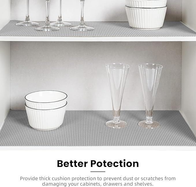 BAGAIL Drawer and Shelf Liner, 17.5 in X 10 Ft Non-Adhesive Shelf Liners - Image 5