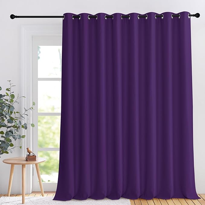 NICETOWN Patio Door Curtain for Living Room, Grommet Sound Reducing Room by NICETOWN