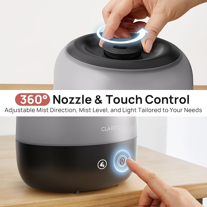 Clarston Humidifiers for Bedroom, 2L Top Fill - Image 8