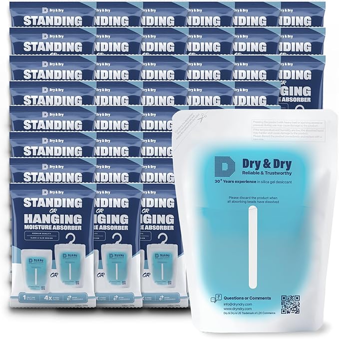 Dry & Dry 48 Pack White Moisture Absorbers by DryDry