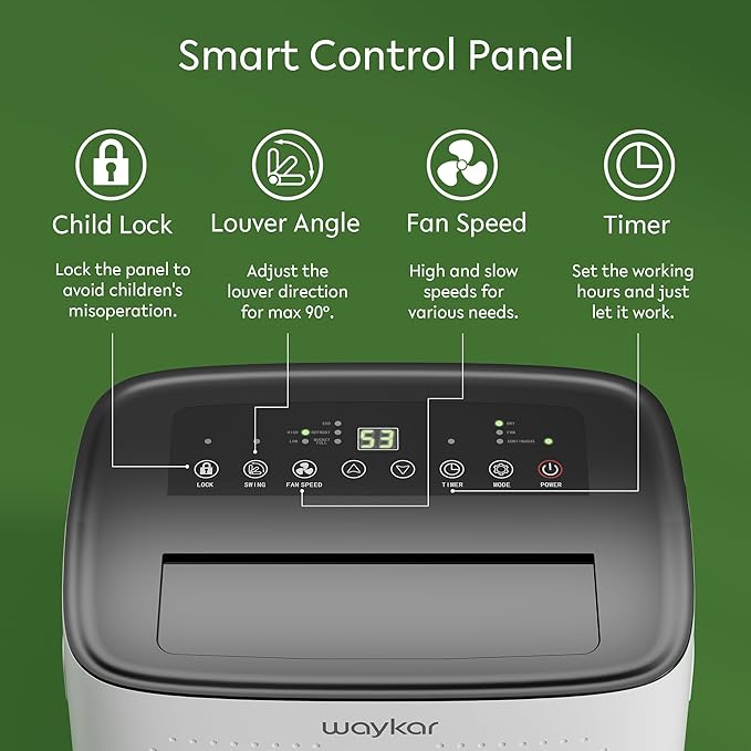 Waykar 150 Pints 7, 500 Sq. Ft Energy Star Dehumidifier - Image 8