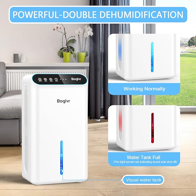 Dehumidifiers, Dehumidifier for Home Quiet Small Dehumidifier for Bedroom - Image 5