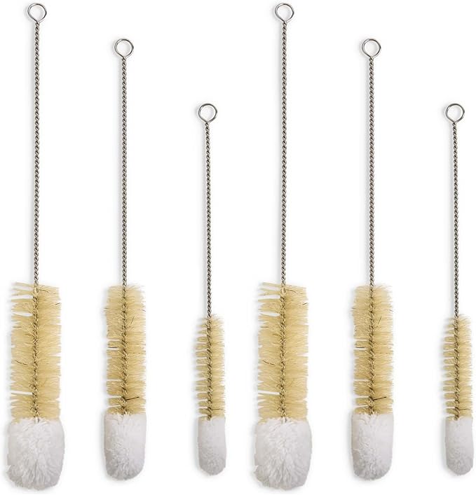 HIC Kitchen Soft-Tip Cleaning Brushes, Non-Scratch Microfiber by HIC