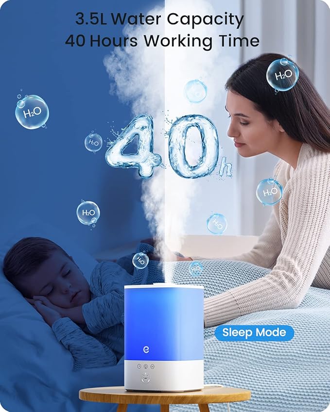 Humidifiers for Bedroom Large Room, Esemoil Smart WiFi Cool Mist Humidifiers - Image 5