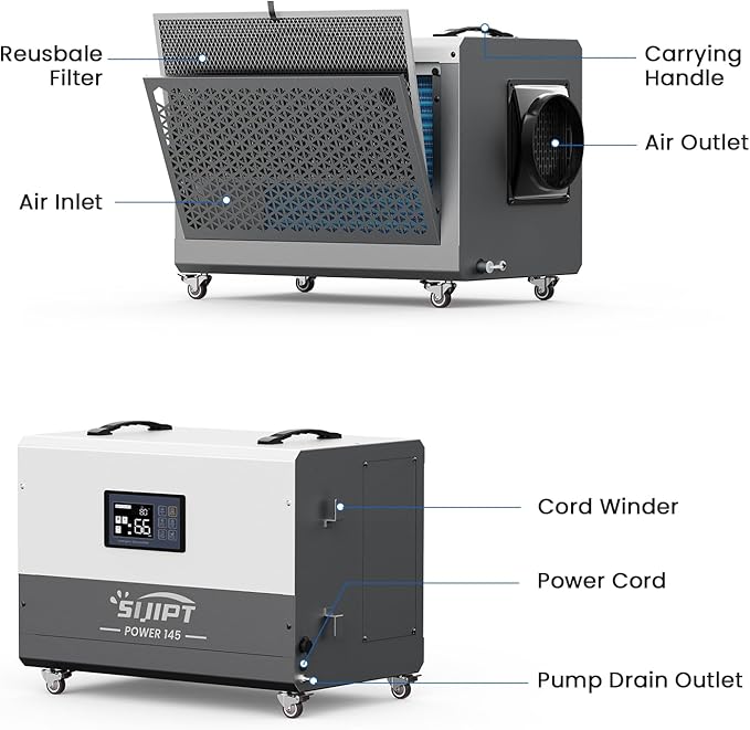 155 Pint Commercial Dehumidifier - Image 7
