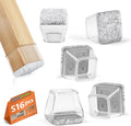 16Pcs Square Chair Leg Floor Protectors by BAIPOK