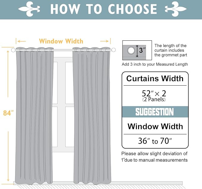 ChrisDowa Blackout Curtains 84 inches Long - Image 5