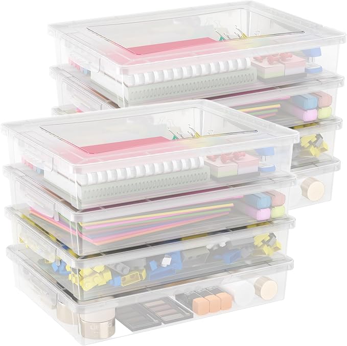 Lifewit 8 Pack Plastic Multi-Purpose Storage Box by Lifewit
