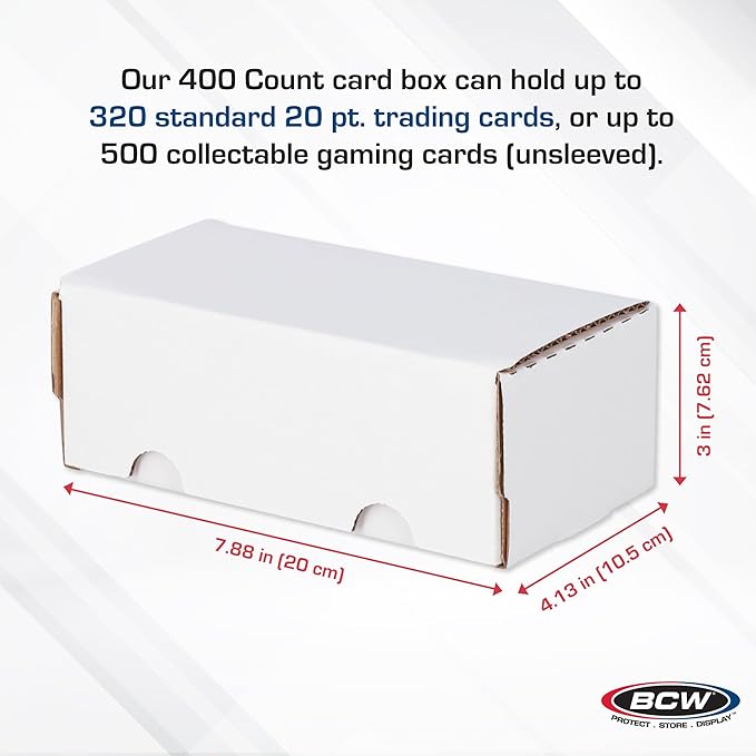 BCW 400-Count Trading Card Storage Box | Baseball Card Storage Box - Image 3