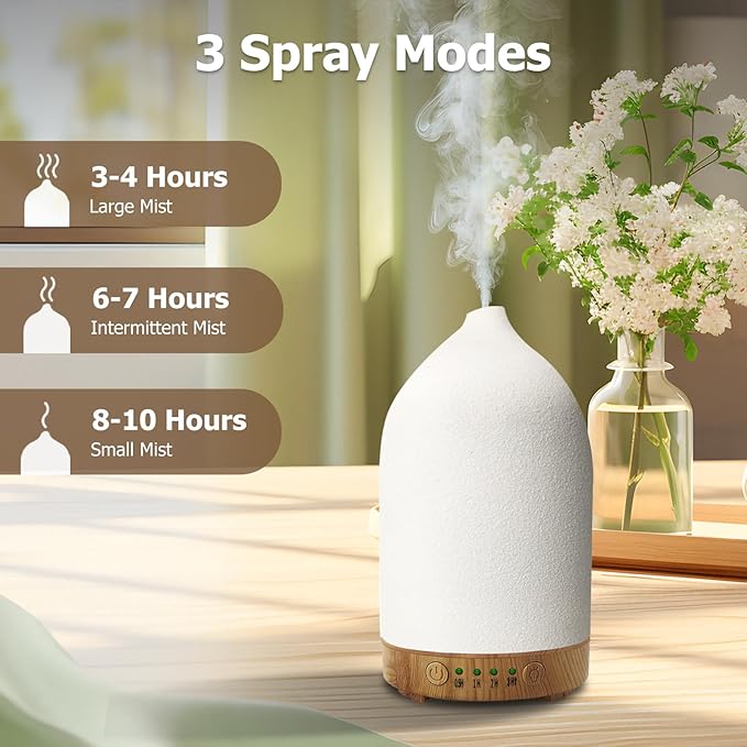 Essential Oil Diffuser Humidifiers, Aromatherapy Diffusers, Ceramic Essential - Image 5