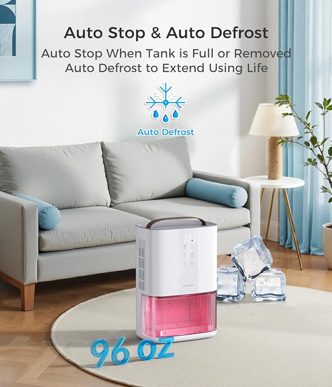 Large Dehumidifiers for Home, 96oz Dehumidifier for Bathroom - Image 6