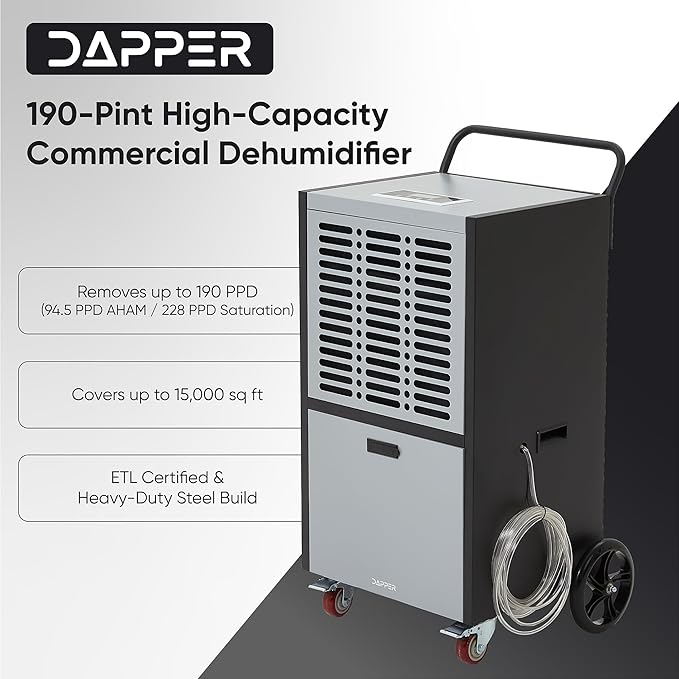 190 Pints Commercial Dehumidifier - Image 2